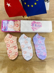 CD Scented Ankle Socks- Pack of 6 - Made In Turkey