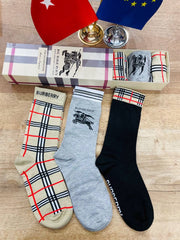 Burberry Scented Crew Socks- Pack of 6 - Made In Turkey