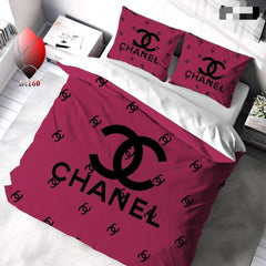 Chanel King Size Quilt Cover Bedsheet Set
