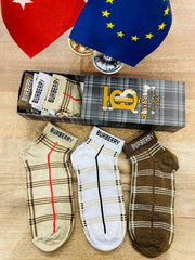 Burberry Scented Ankle Socks- Pack of 6 - Made In Turkey