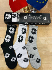 Denim Tears Scented Crew Socks- Pack of 6 - Made In Turkey