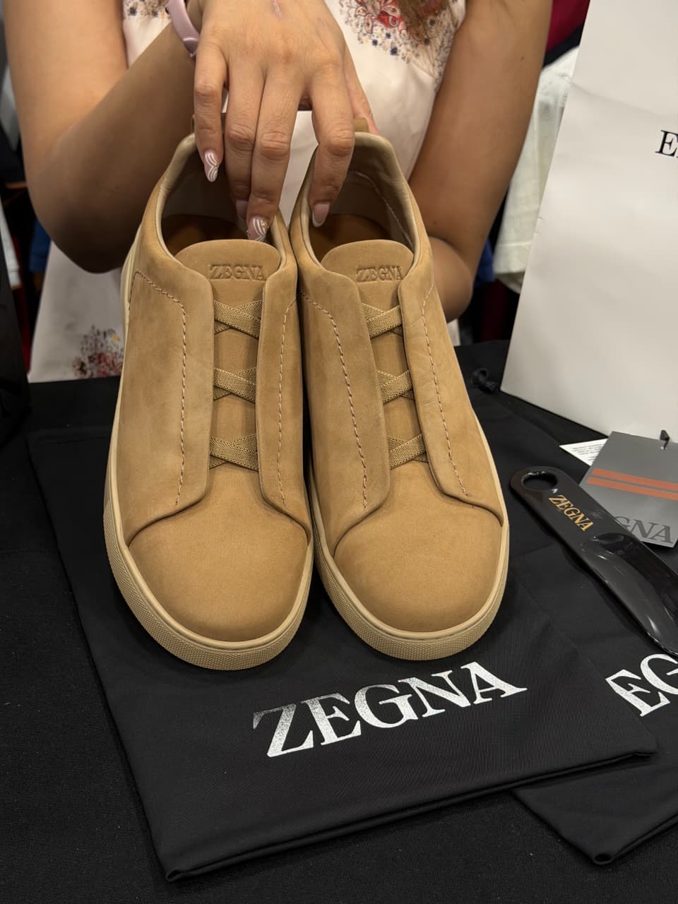 Zegna Triple Stitch 1:1 Grade Super Premium Double Skin Sneaker Shoe