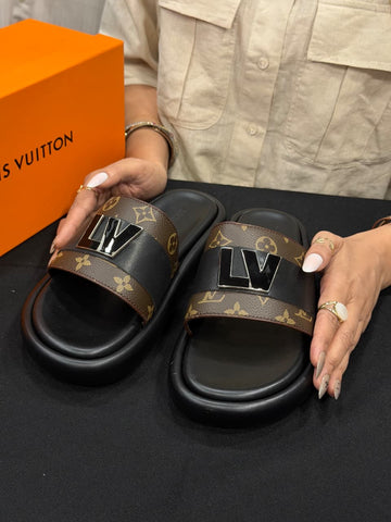Louis Vuitton High End Slides with Box