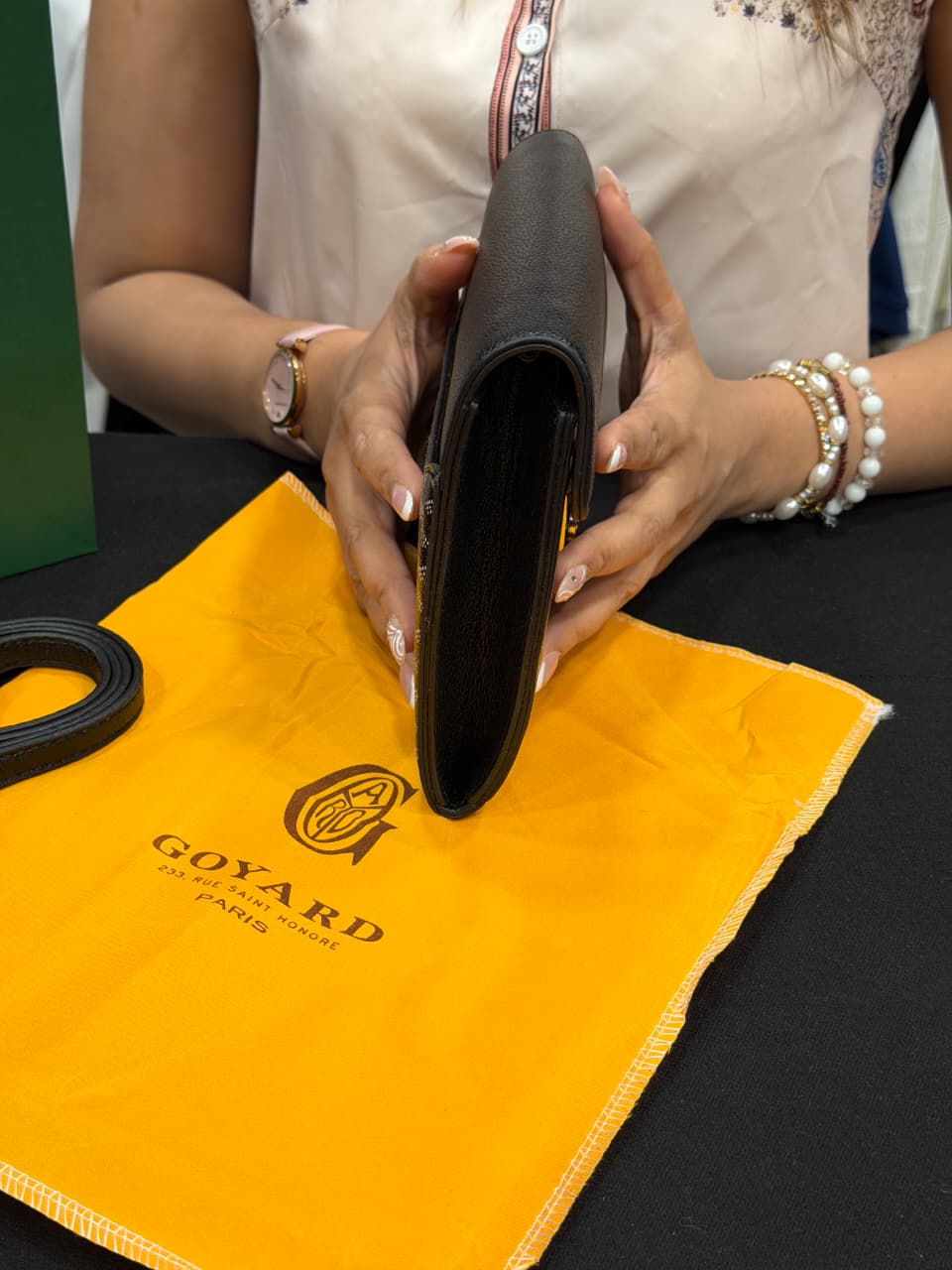 Goyard Pouch Bag with Hand Carry Bag