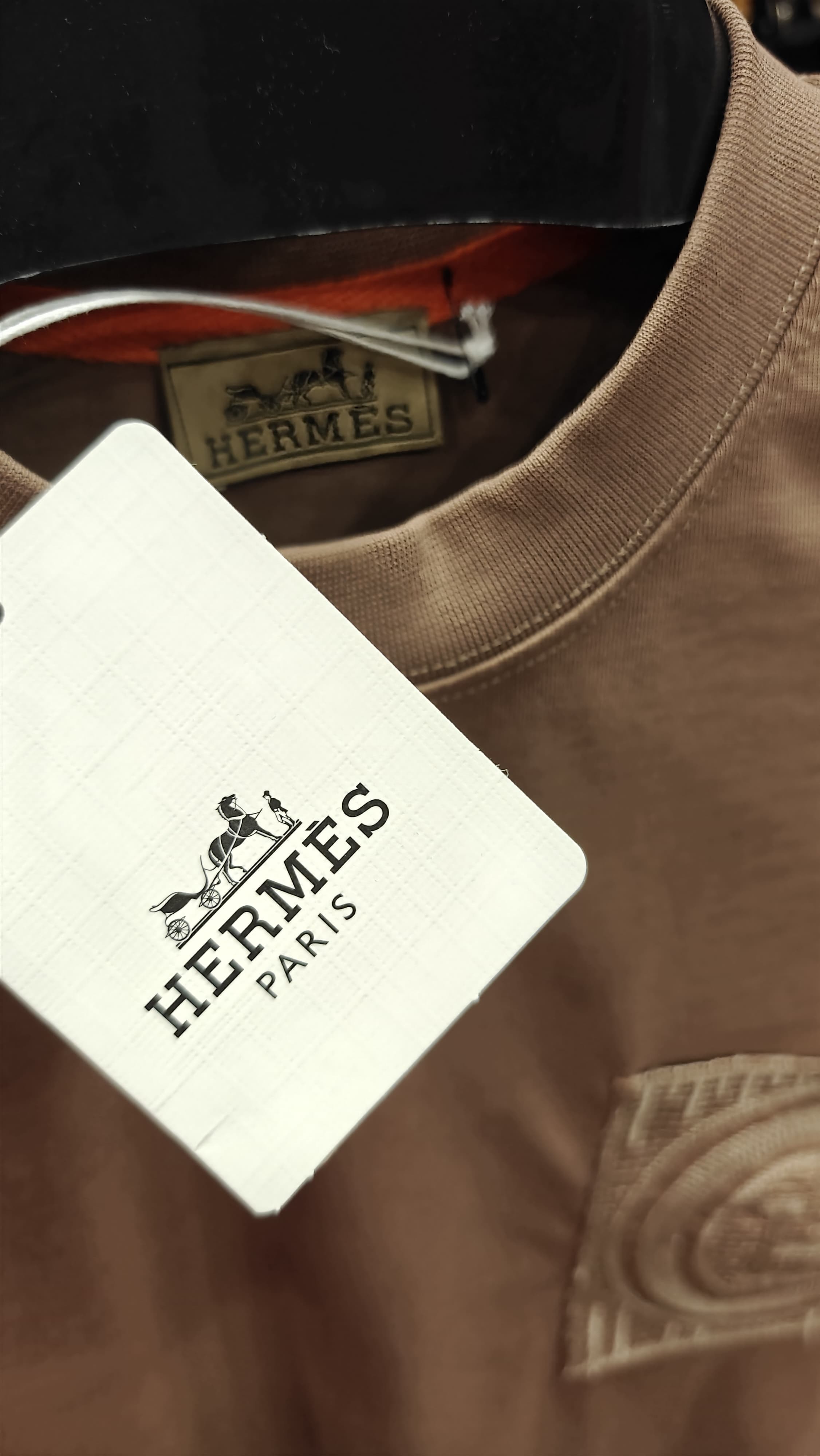 Hermes 1:1 Grade Oversized Crew Neck Tshirt