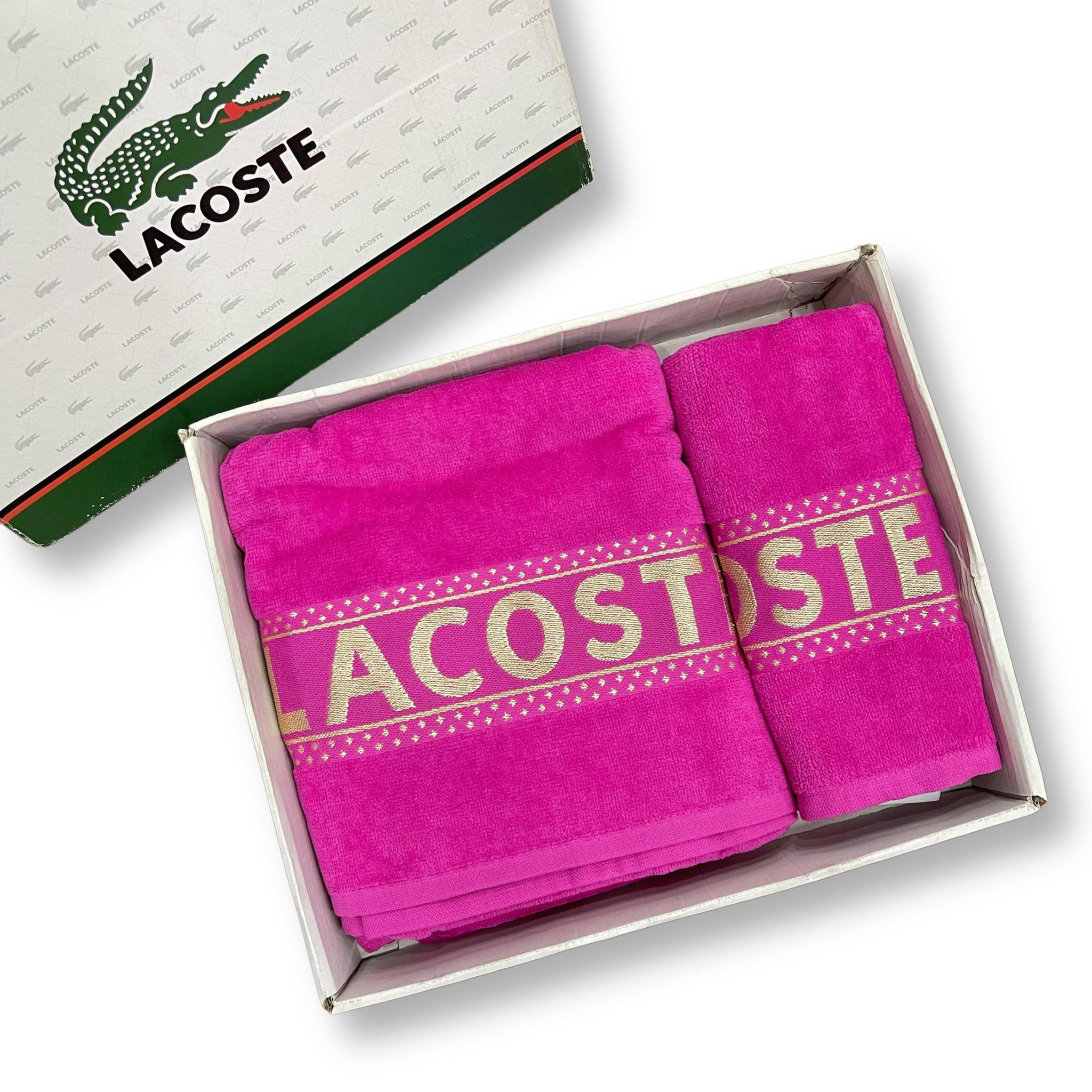 LACOSTE Towel Set With Box