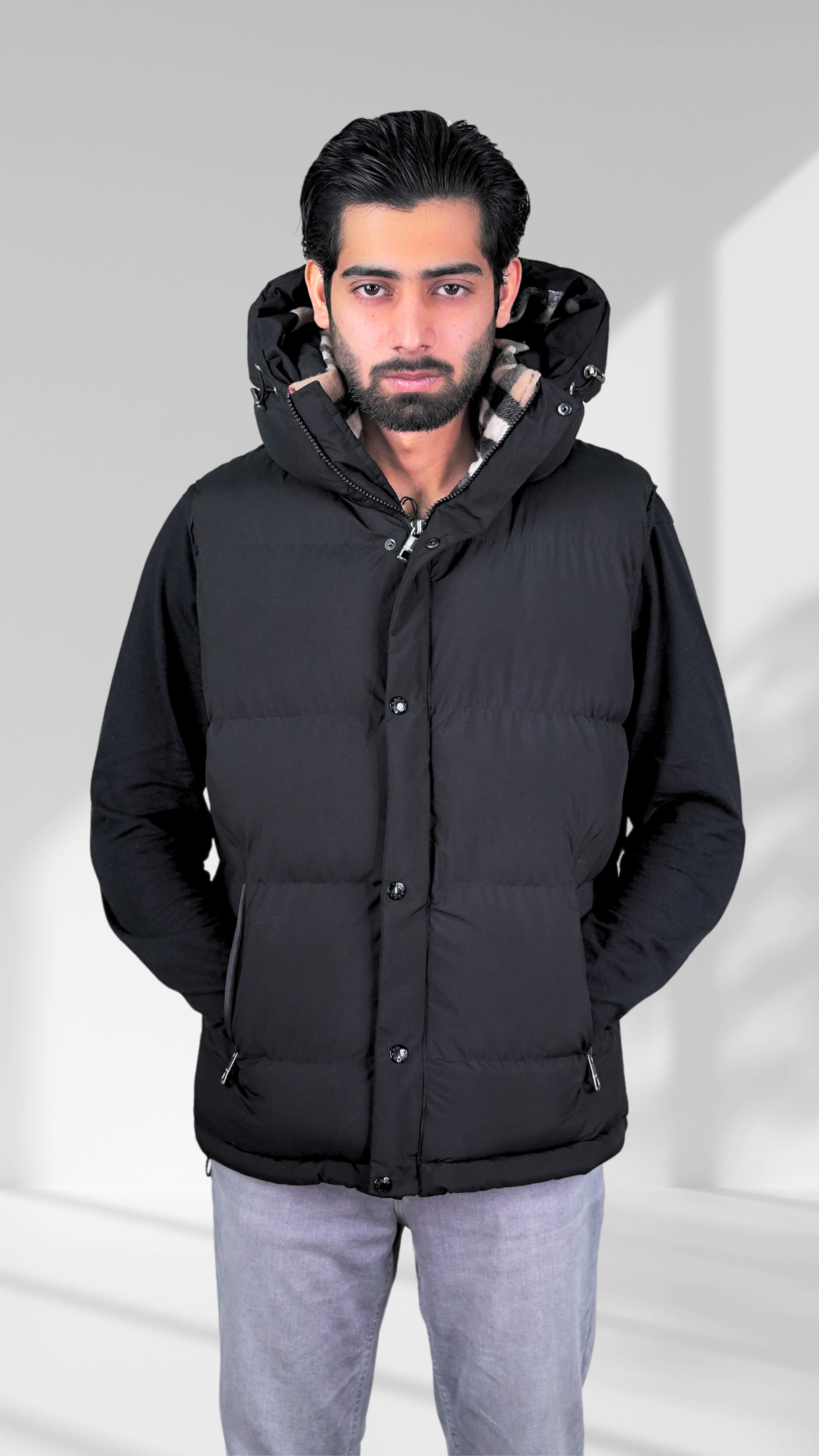 Burberry Body Warmer Sleeveless Hooded Jacket