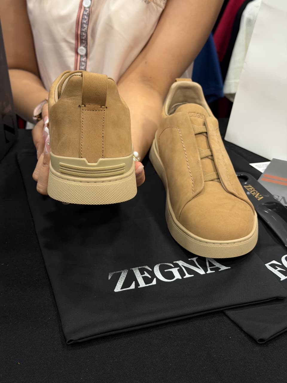 Zegna Triple Stitch 1:1 Grade Super Premium Double Skin Sneaker Shoe