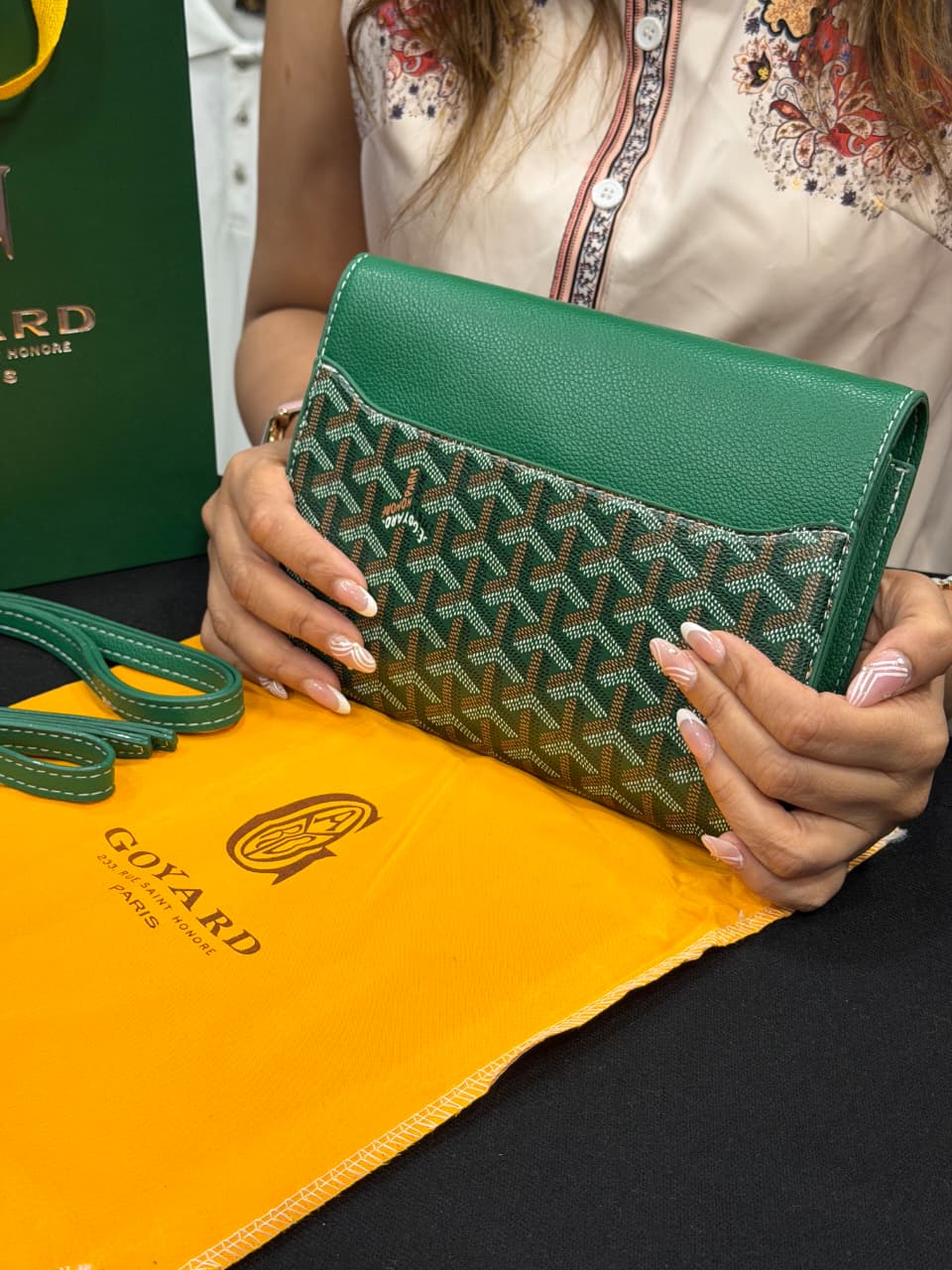 Goyard Pouch Bag with Hand Carry Bag