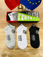 Kenzo Scented Ankle Socks- Pack of 6 - Made In Turkey
