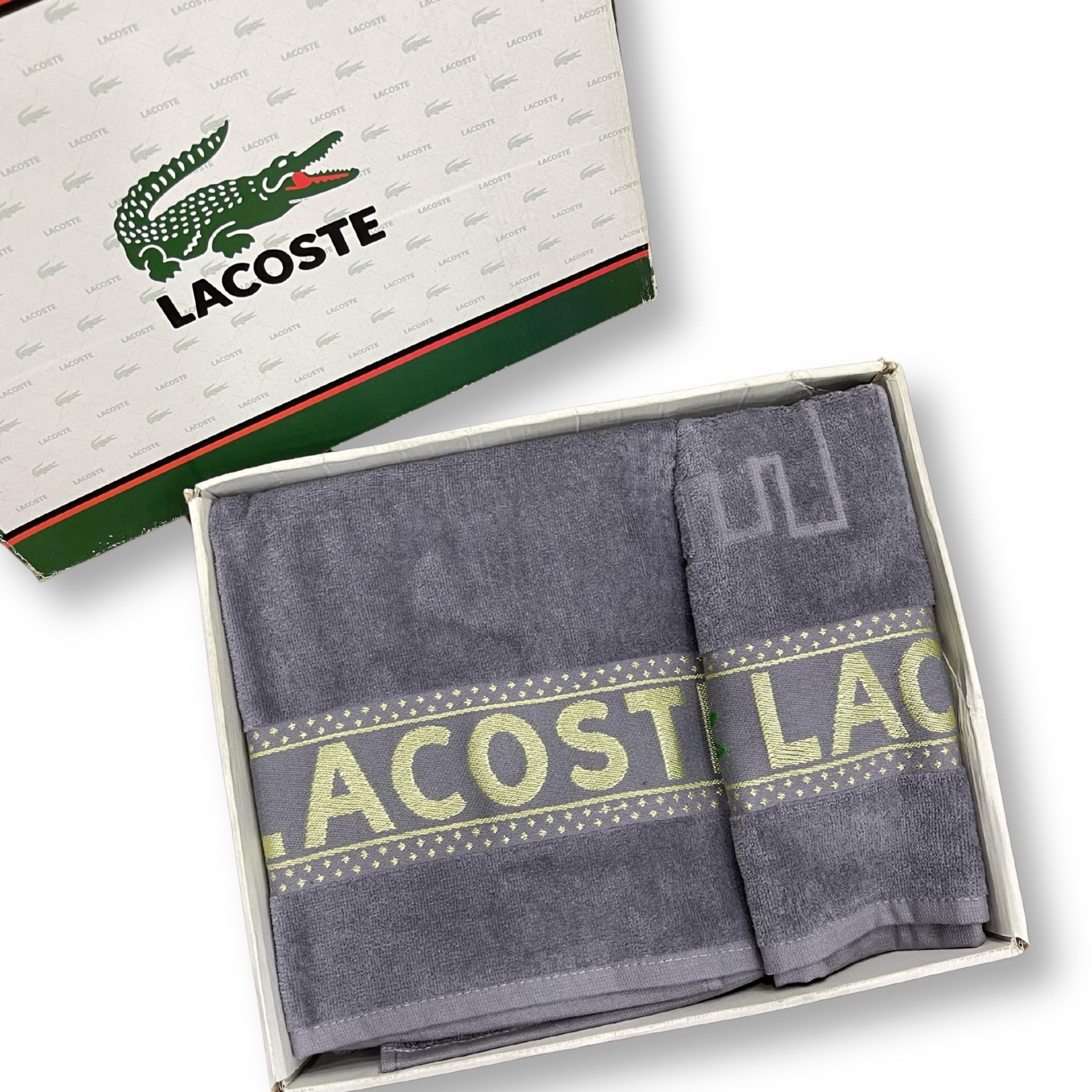 LACOSTE Towel Set With Box