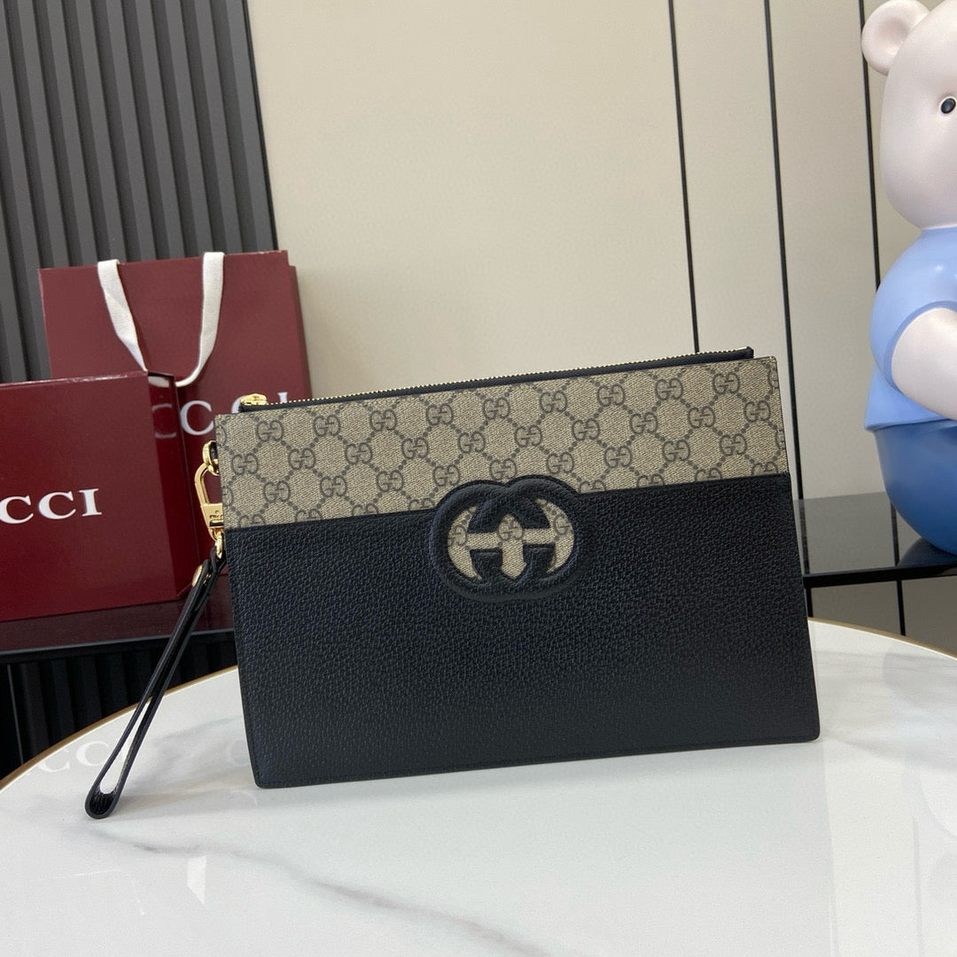 Gucci 1:1 Leather Super Premium Grade Men's Pouch
