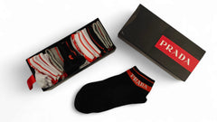 Prada Scented Ankle Socks- Pack of 6 - Original Made In Turkey