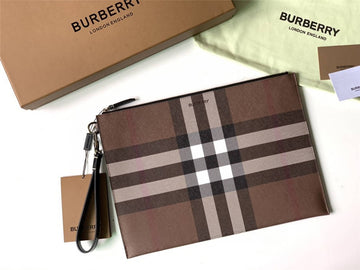 Burberry 1:1 Leather Super Premium Grade Men's Pouch