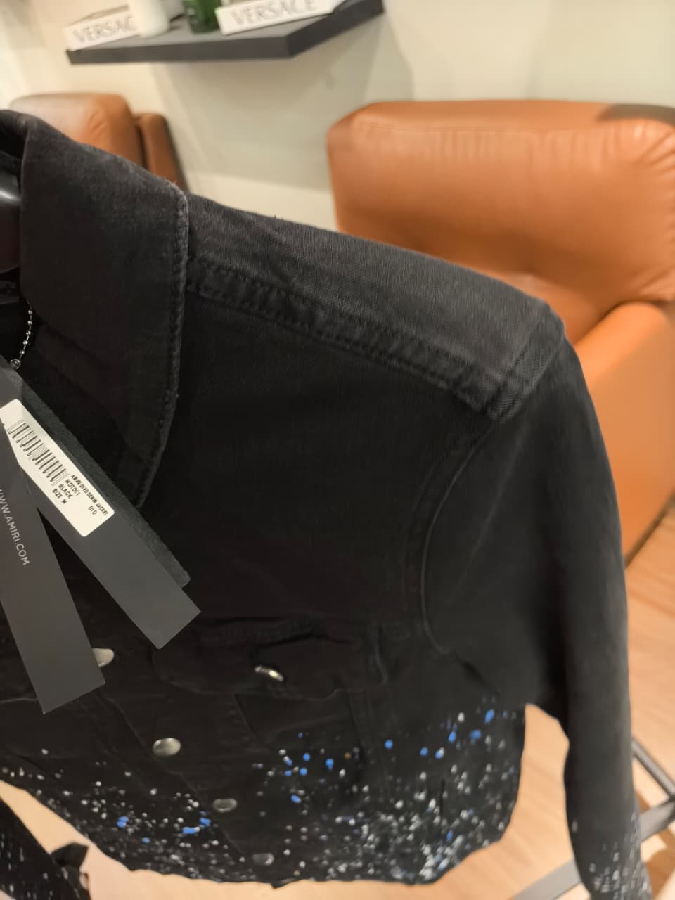 Am-iri 1:1 Grade Short Down Denim Jacket