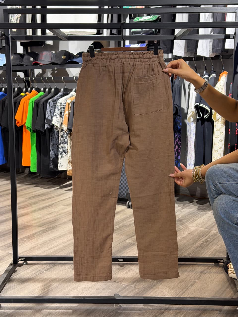 Zara Cotton Linen Trouser