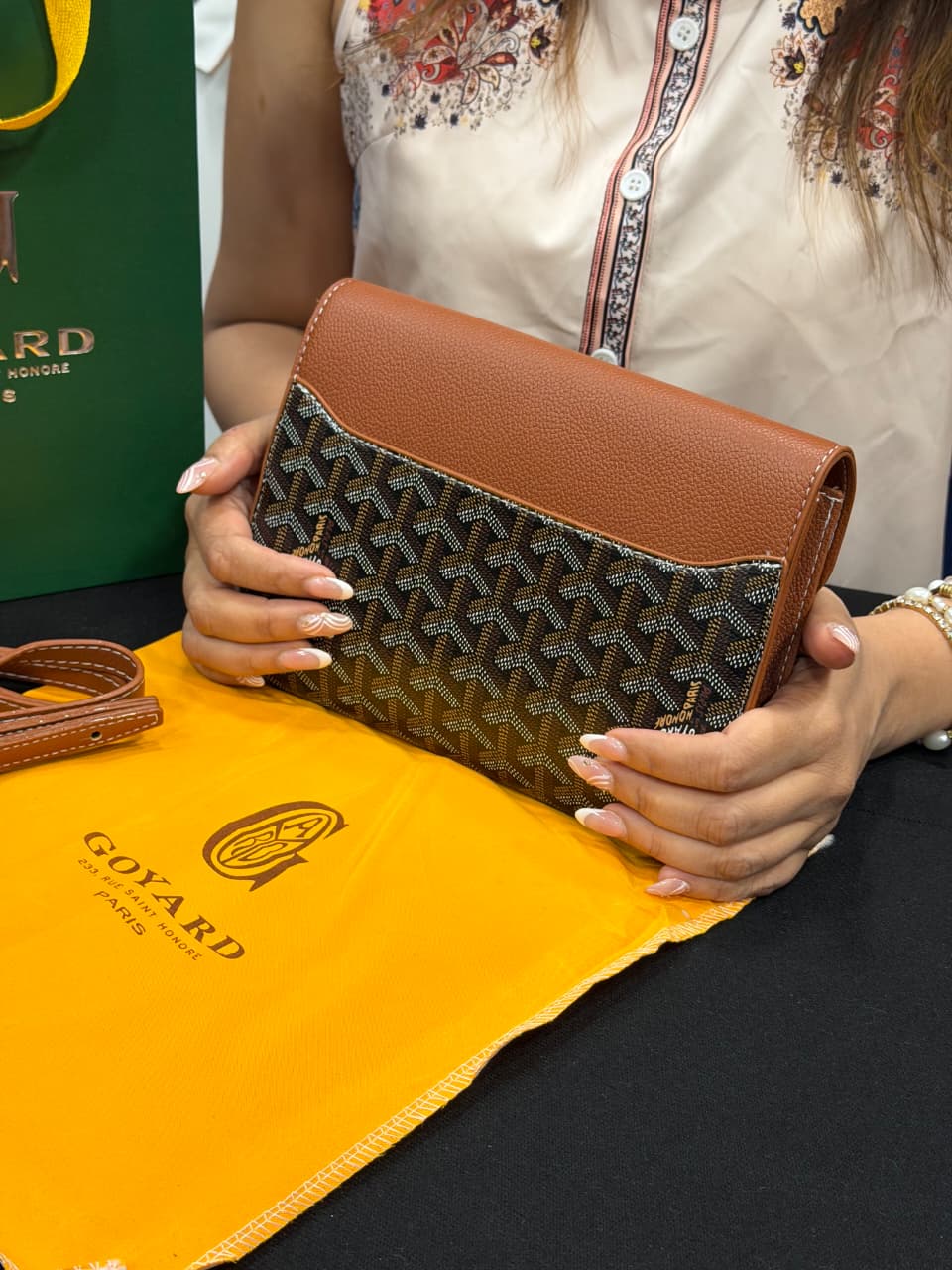 Goyard Pouch Bag with Hand Carry Bag