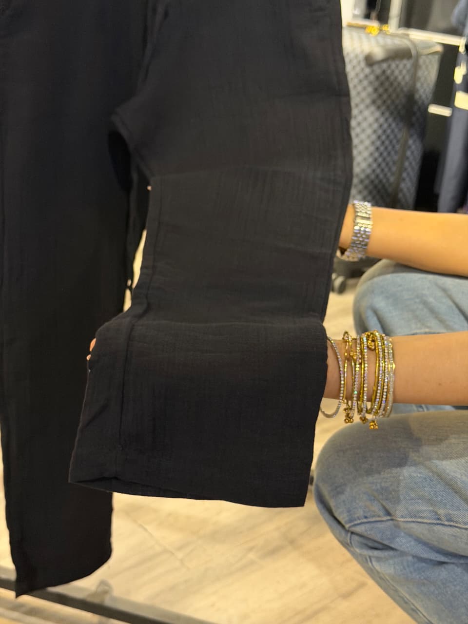 Zara Cotton Linen Trouser