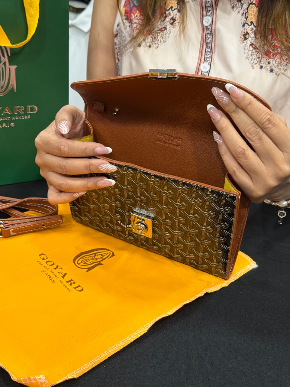 Goyard Pouch Bag with Hand Carry Bag