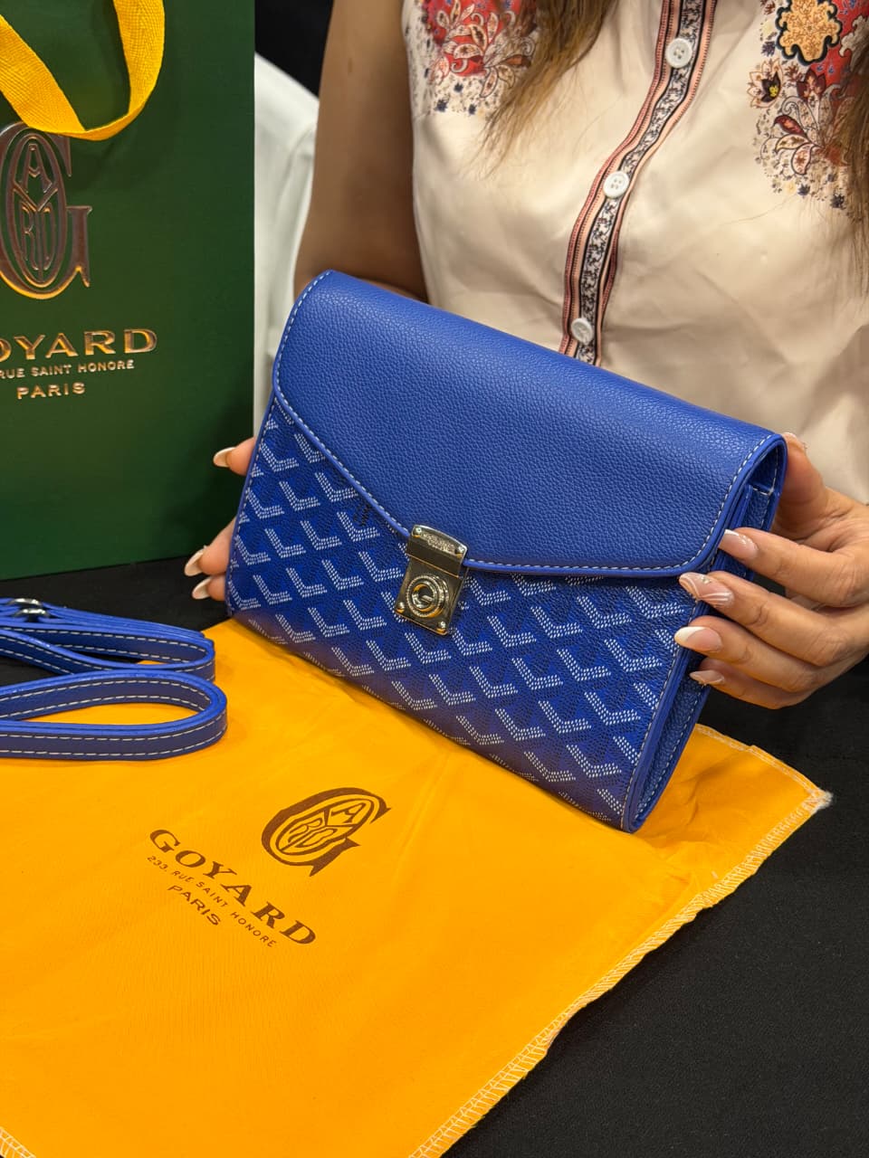 Goyard Pouch Bag with Hand Carry Bag