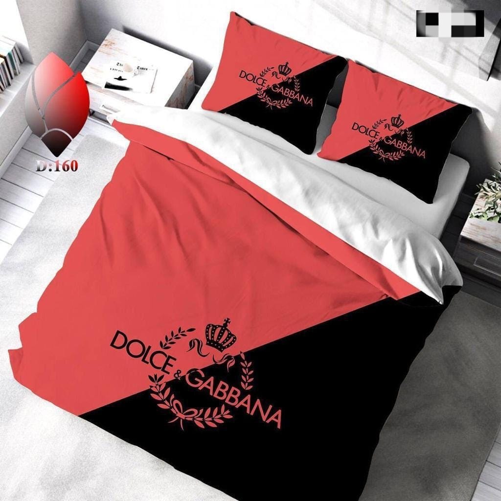 DG King Size Quilt Cover Bedsheet Set