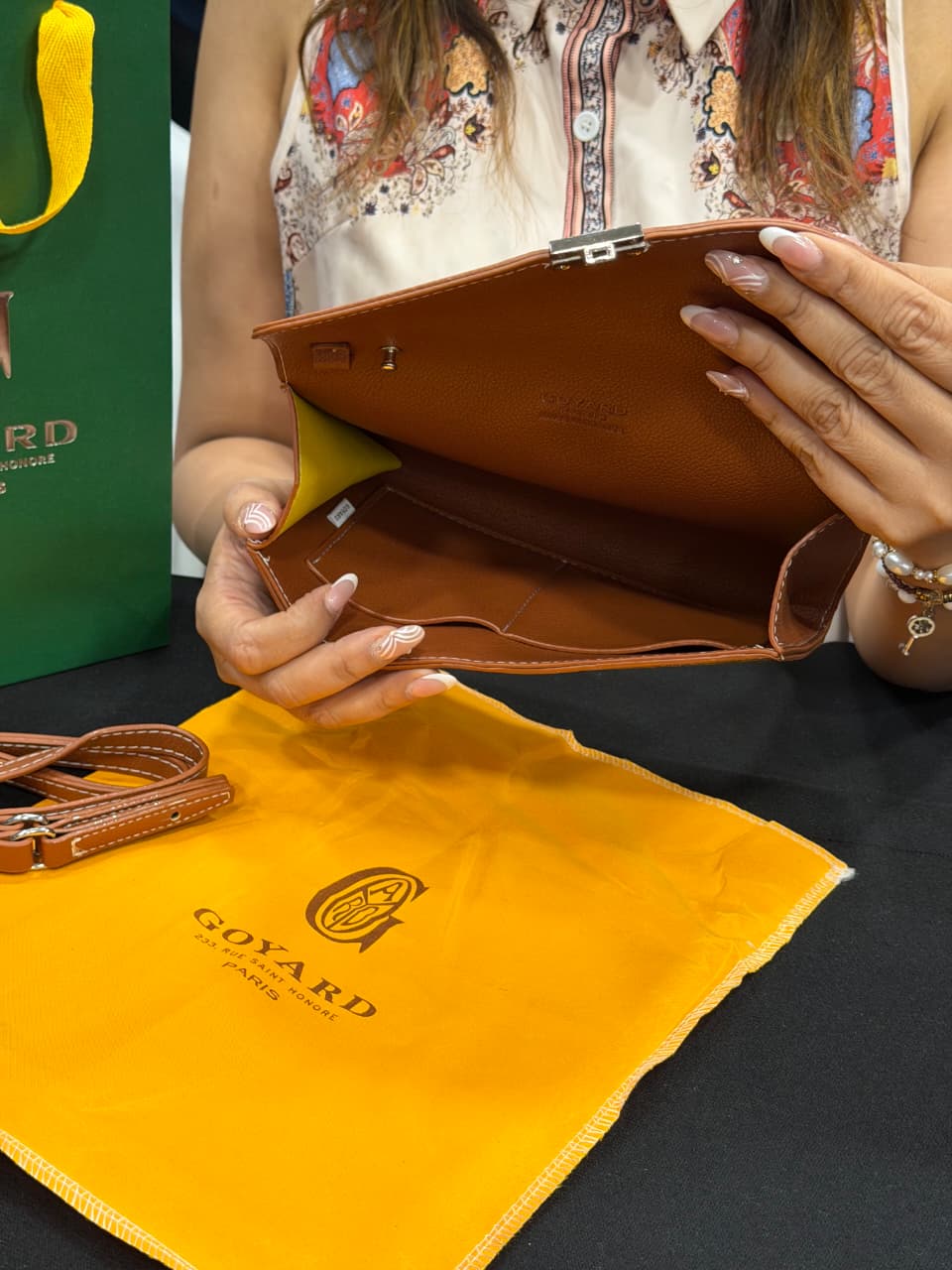 Goyard Pouch Bag with Hand Carry Bag