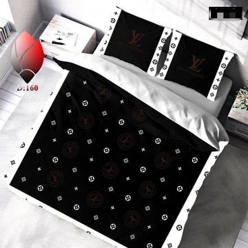 Louis Vuitton King Size Quilt Cover Bedsheet Set