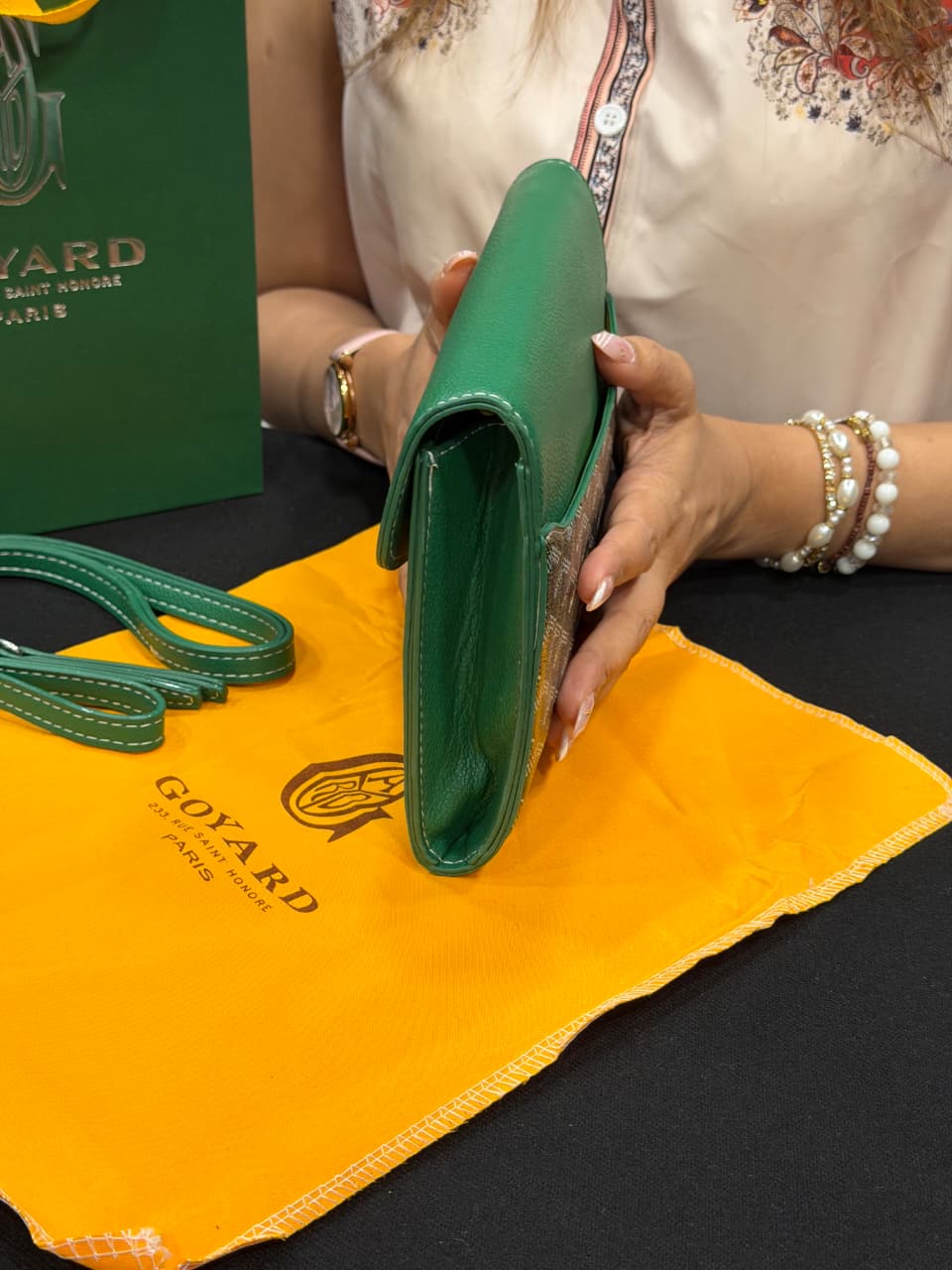 Goyard Pouch Bag with Hand Carry Bag