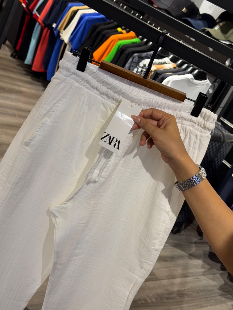 Zara Cotton Linen Trouser