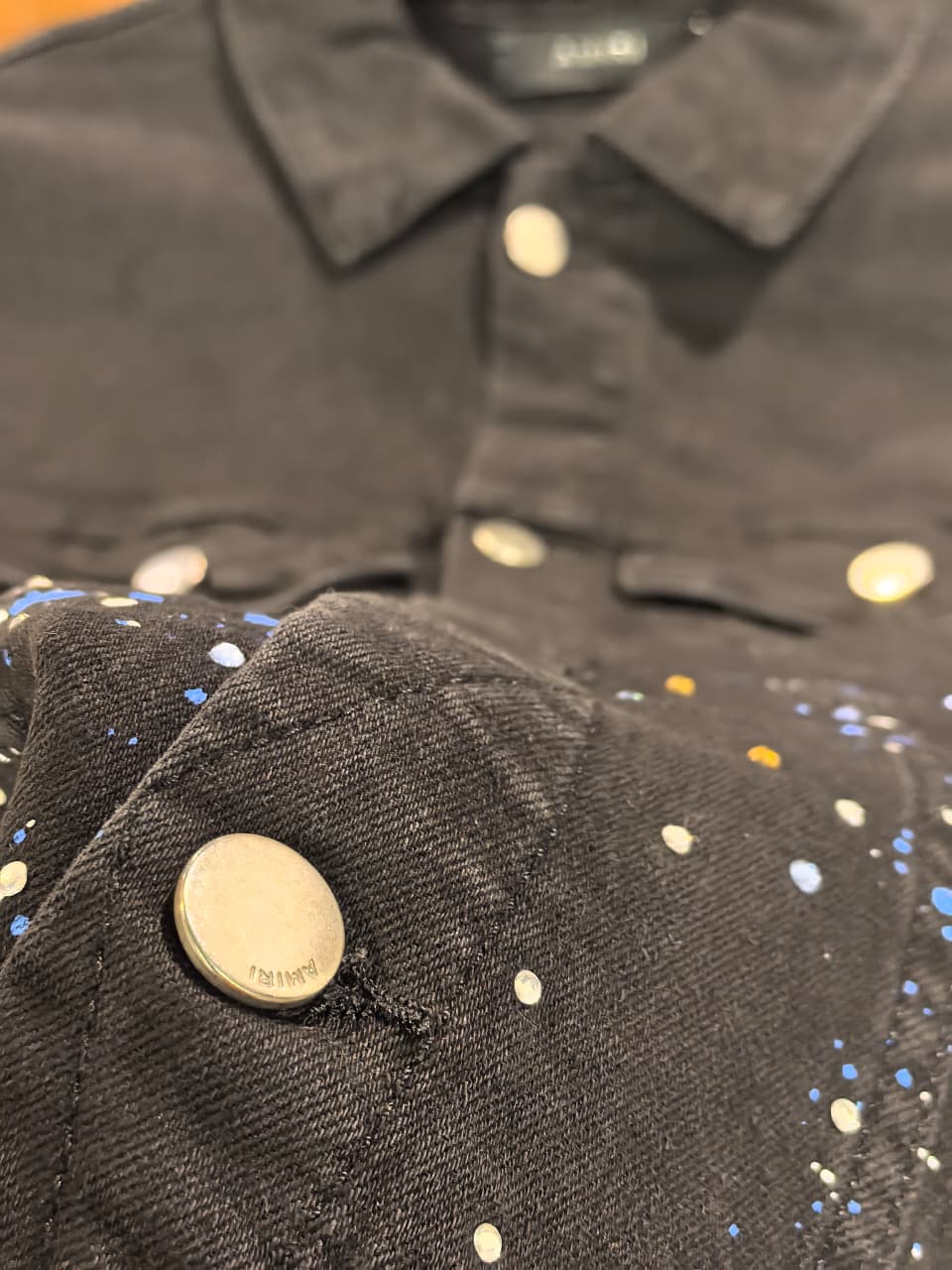 Am-iri 1:1 Grade Short Down Denim Jacket