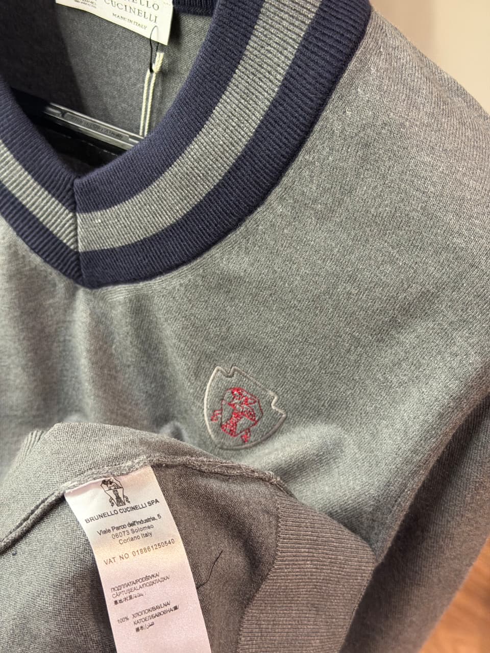 Brunello Cucinelli 1:1 Super Premium Grade V Neck Knitwear Sweatshirt