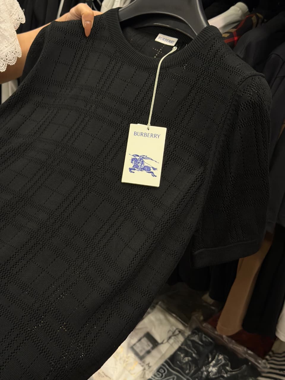 Burberry Wave Knit 1:1 Super Premium Grade Tshirt