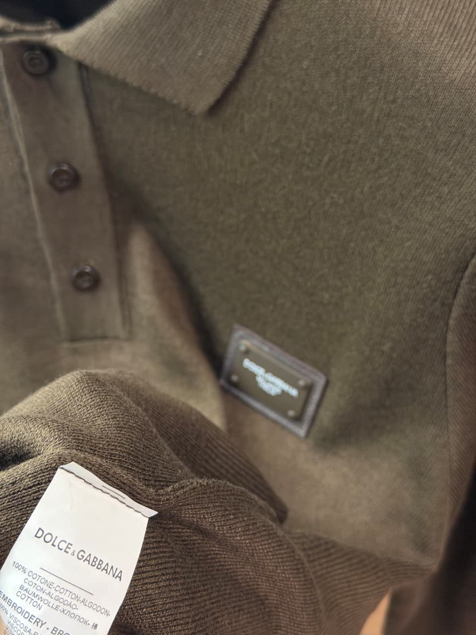 DG 1:1 Super Premium Grade Knitwear Polo Sweatshirt