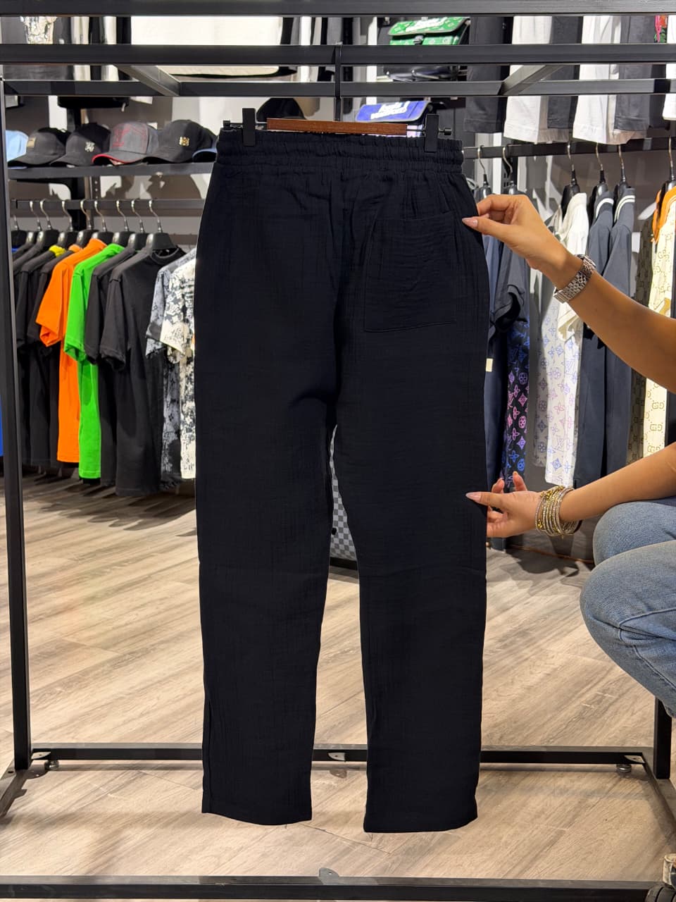 Zara Cotton Linen Trouser