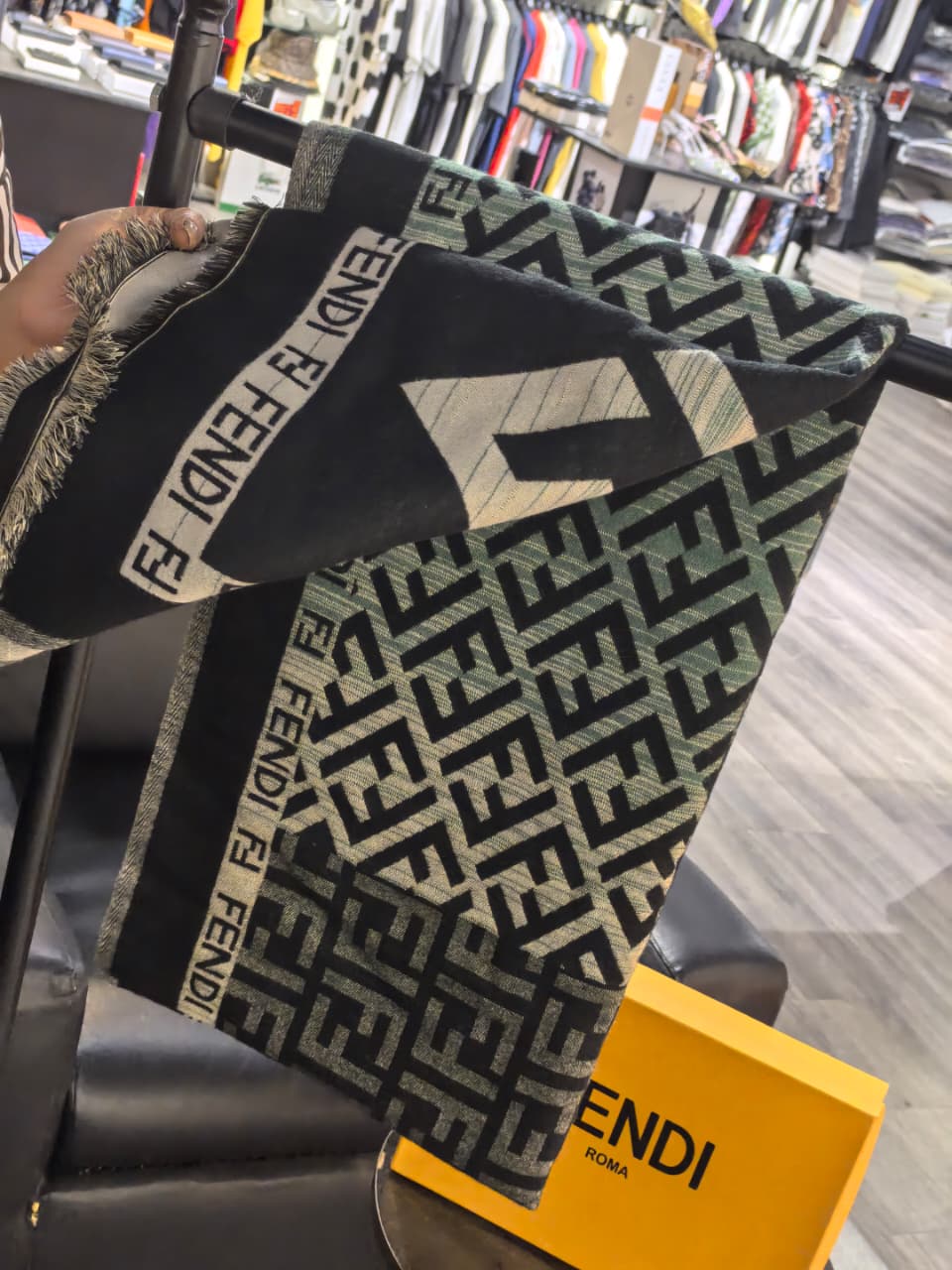 Fendi Women's Stole/Scarf for Winter with Box