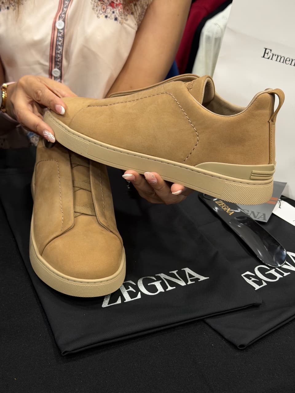 Zegna Triple Stitch 1:1 Grade Super Premium Double Skin Sneaker Shoe