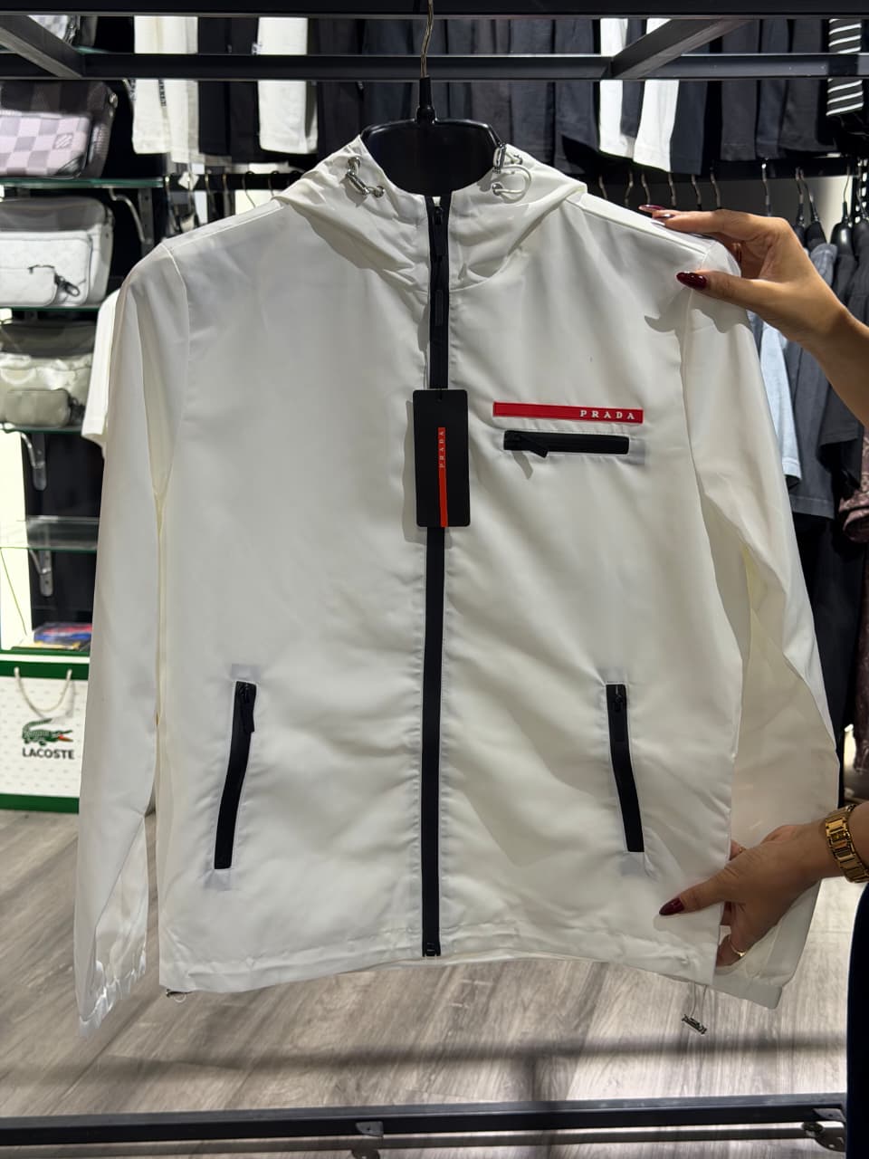 Prada High End  Hooded Wind Breaker Jacket