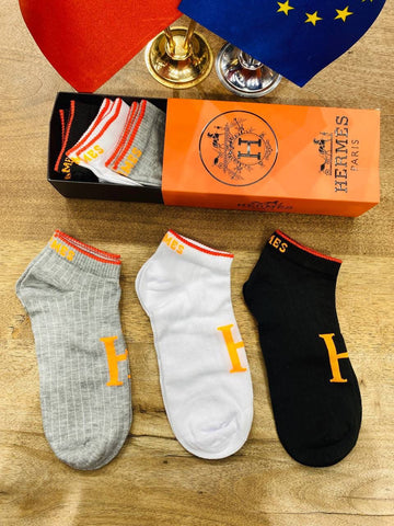 Hermes Scented Ankle Socks- Pack of 6 - Made In Turkey