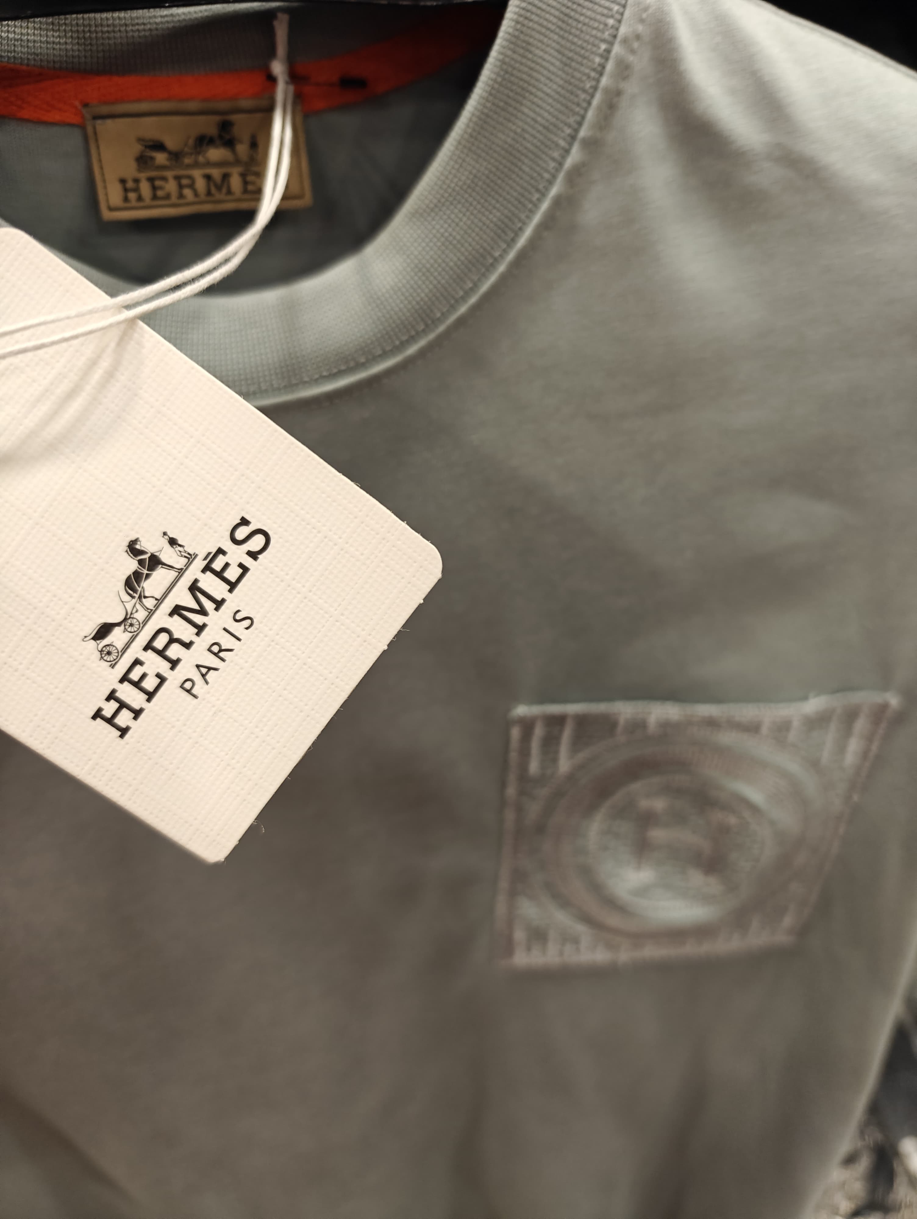 Hermes 1:1 Grade Oversized Crew Neck Tshirt