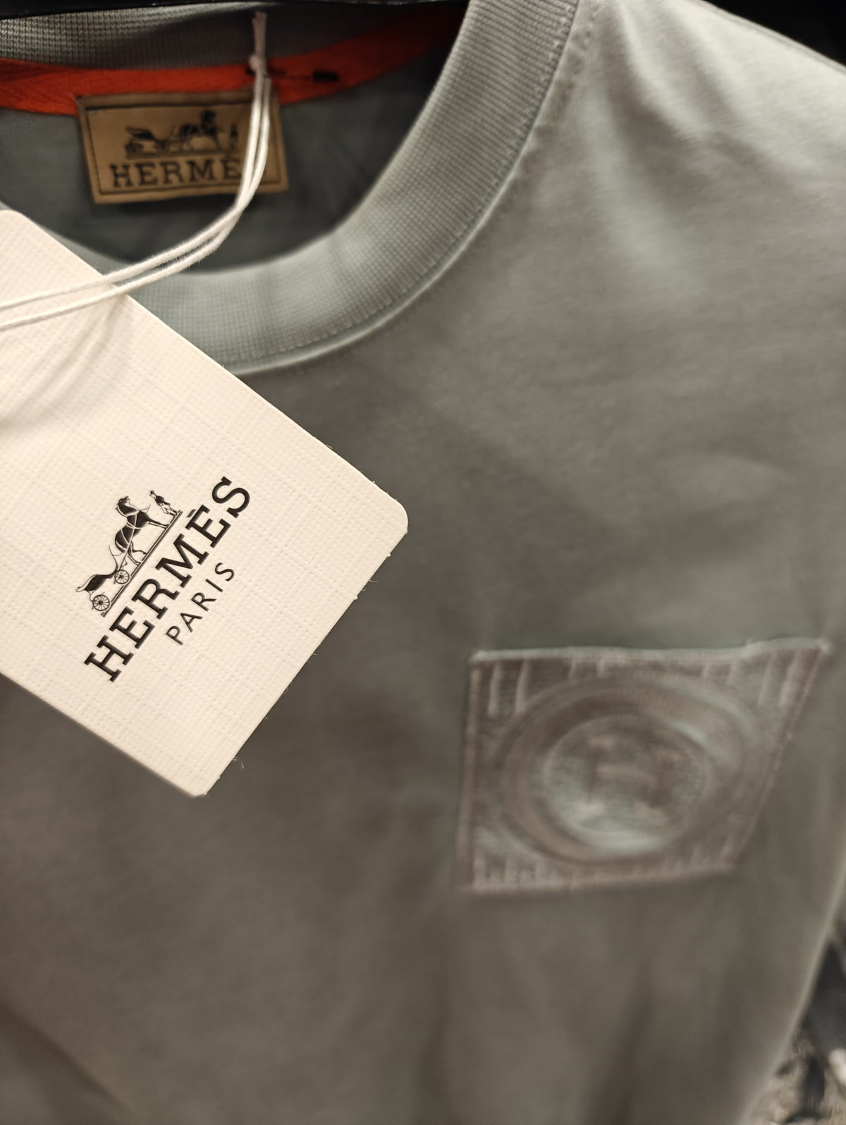 Hermes 1:1 Grade Oversized Crew Neck Tshirt