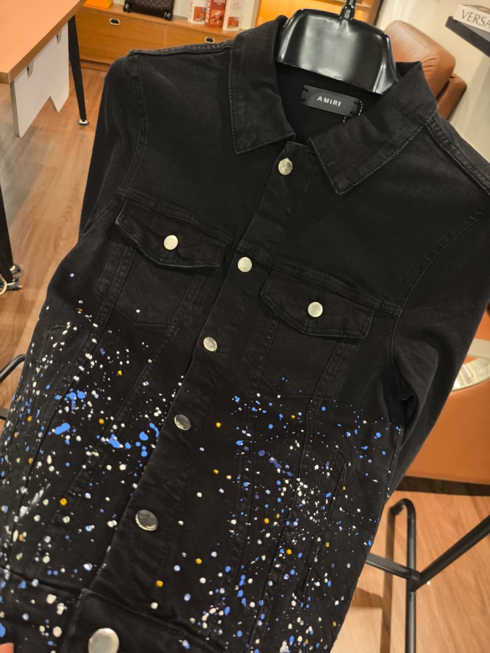 Am-iri 1:1 Grade Short Down Denim Jacket