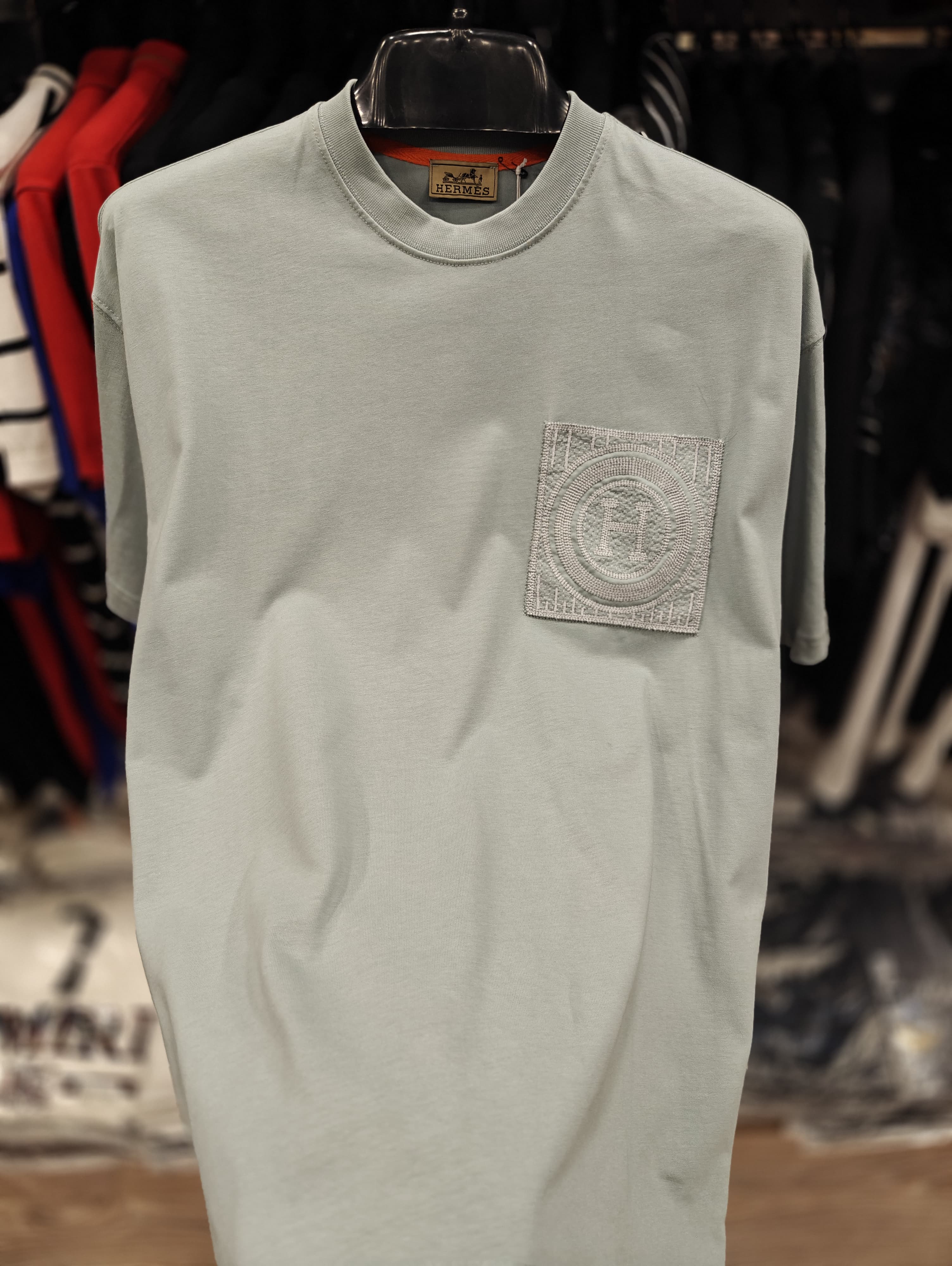 Hermes 1:1 Grade Oversized Crew Neck Tshirt