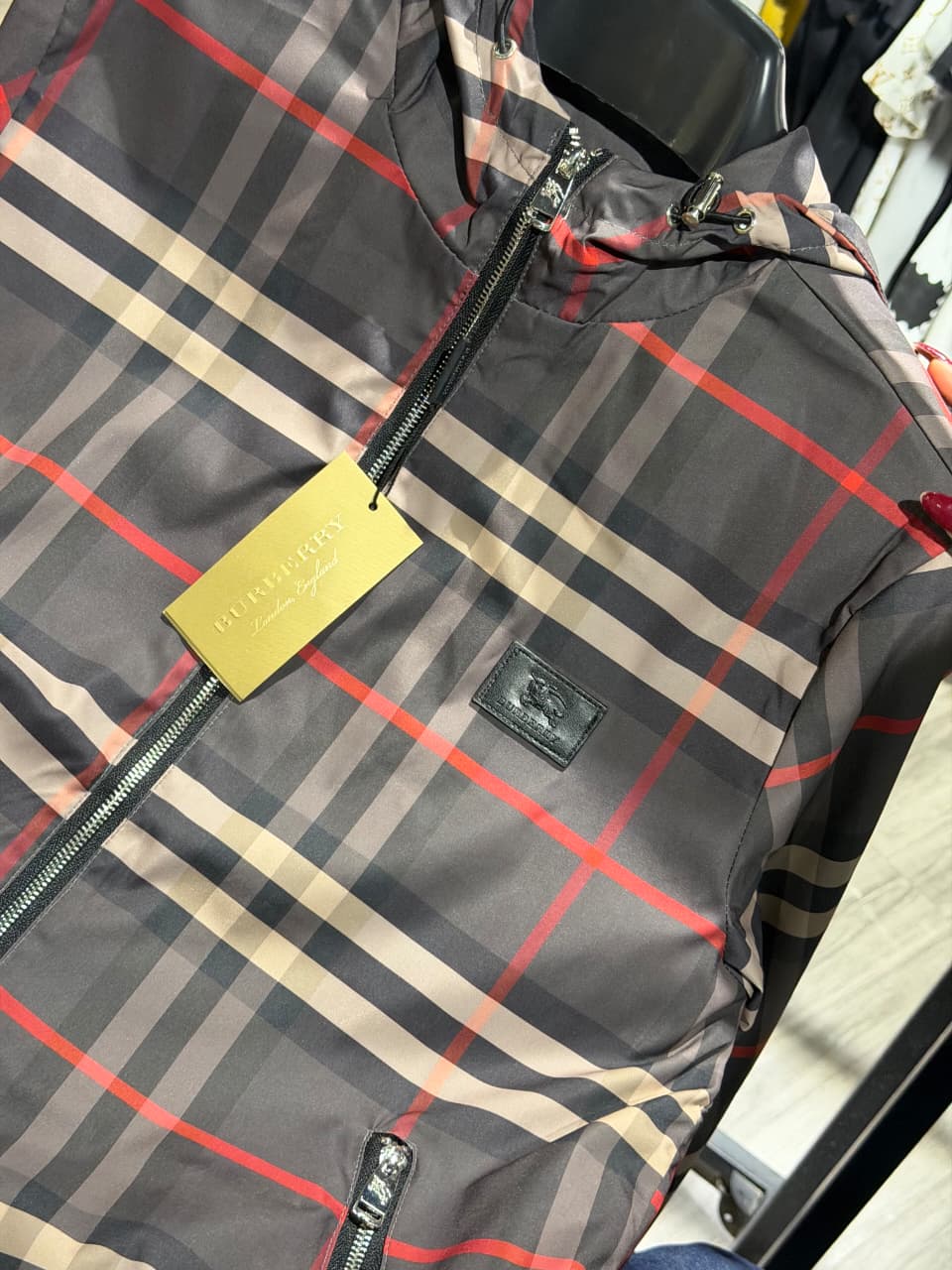 Burberry High End Hooded Wind Breaker Jacket
