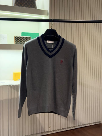 Brunello Cucinelli 1:1 Super Premium Grade V Neck Knitwear Sweatshirt
