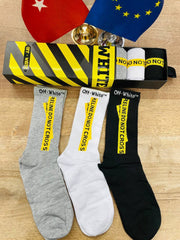 Off-White Scented Crew Socks- Pack of 6 - Made In Turkey