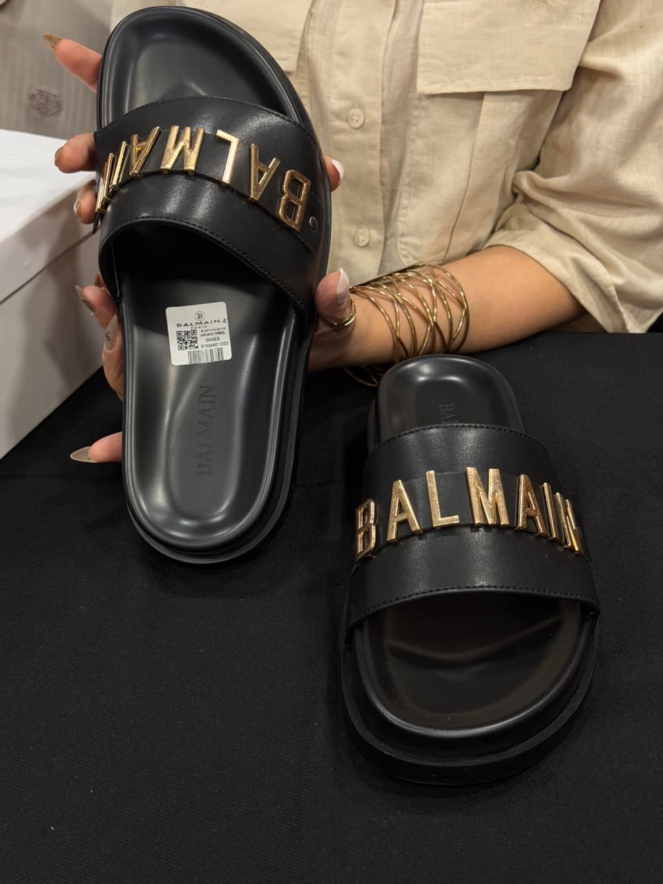 Balmain High End Slides with Box
