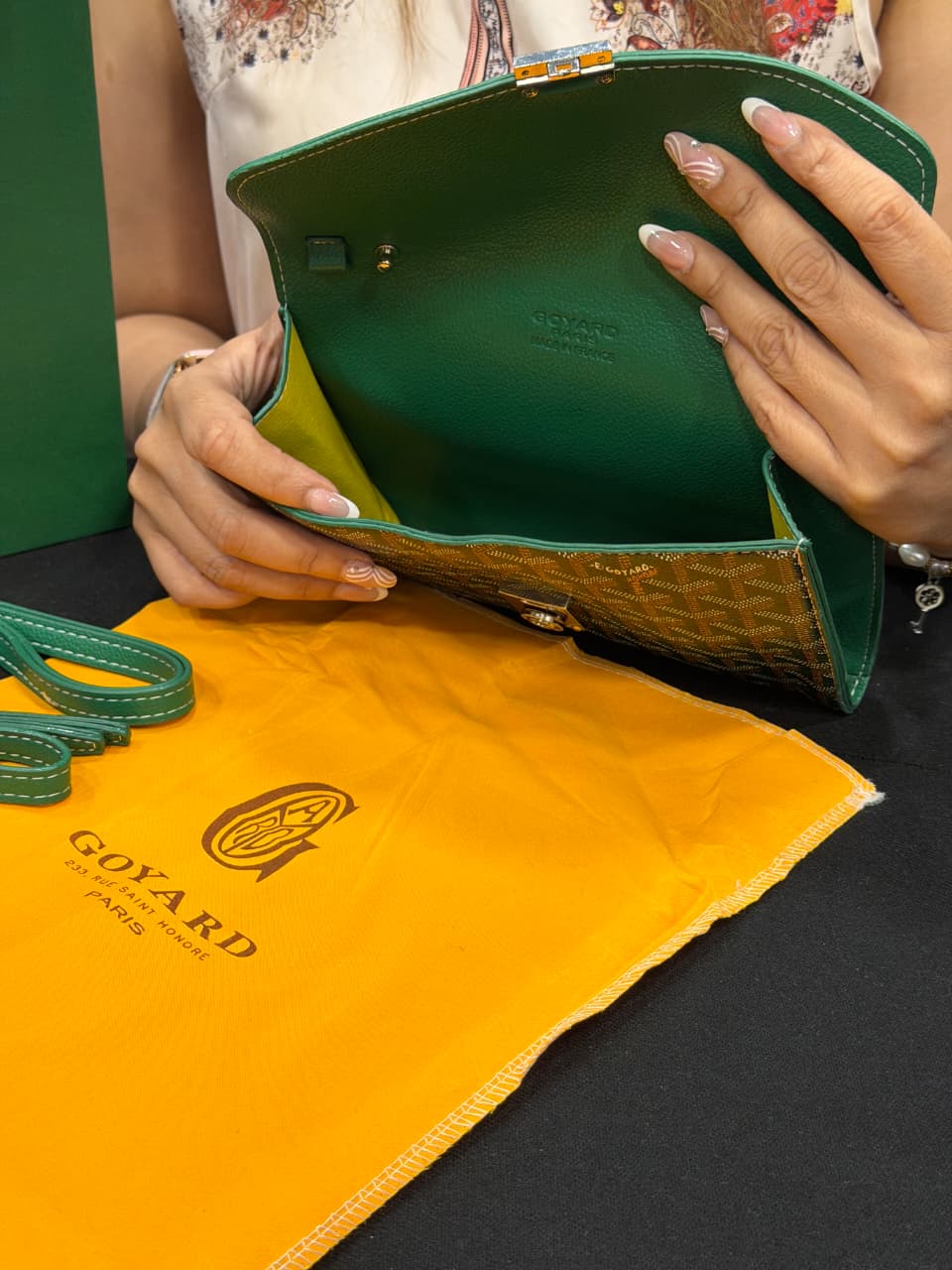 Goyard Pouch Bag with Hand Carry Bag