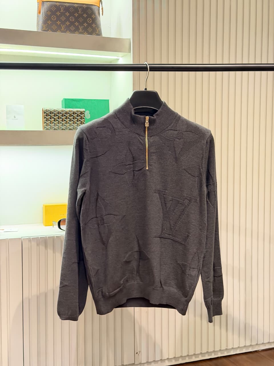Louis Vuitton 1:1 Super Premium Grade Quarter Zipper Knitwear