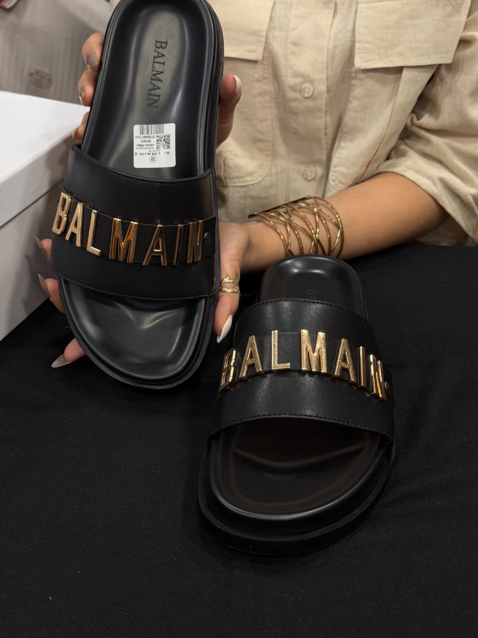 Balmain High End Slides with Box