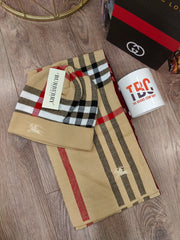 Burberry Beanie Caps & Scarf Set